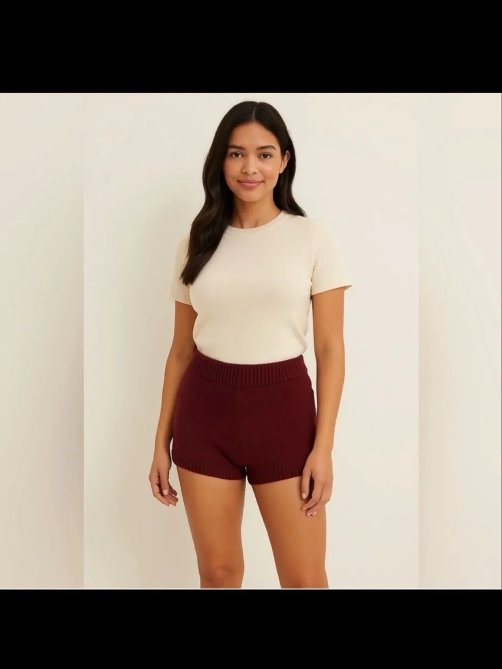 Revolve 525 America Brown Knit Shorts